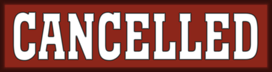 cancelled Logo Stamp Icon