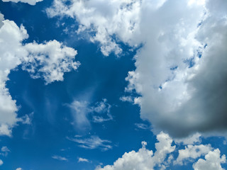 Obraz na płótnie Canvas Background pattern with white sky in the summer season