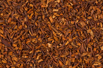Heap of dry rooibos tea