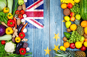 Fresh fruits and vegetables from Tuvalu