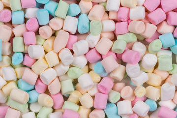 Colorful marshmallows as background