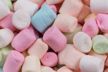 Colorful marshmallows as background