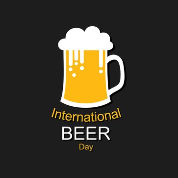 International Beer Day with beer mugs