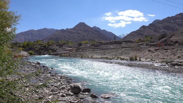 Indus river at Leh Ladakh, Northern India