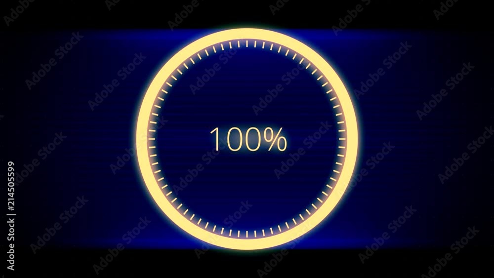 Poster infographics circular graph animation counting. loading animation