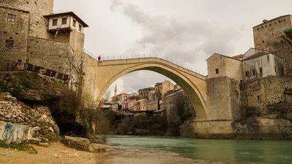 Photo sur Plexiglas Stari Most The Old Bridge "Stari Most" in Bosnia and Herzegovina.