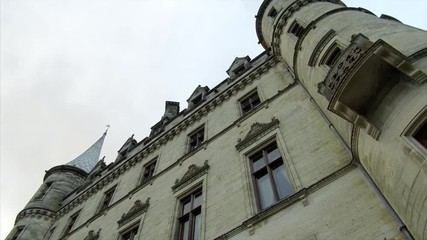 Low Angle Shot of a Castle in Sutherland Scotland