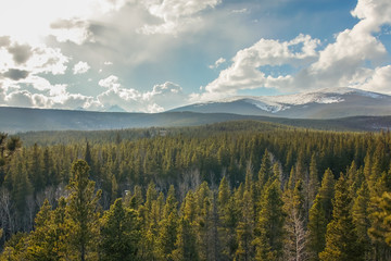 Indian peaks in Colorado