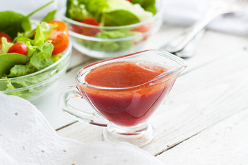 Citrus salad dressing made of blood oranges