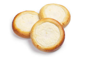 Three buns with curd