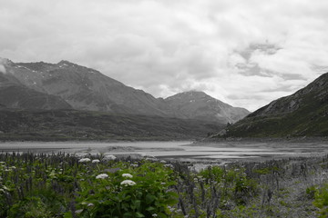 Lago di Montespluga bicromatico