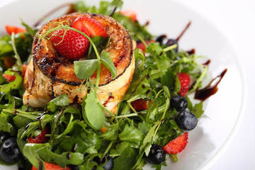 delicious salad with goat cheese