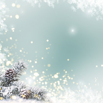 Hintergrund Karte Weihnachten Bokeh