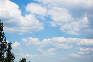 blue sky background with clouds
