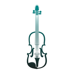 Fototapeta premium Violin music instrument vector illustration graphic design