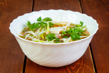 Cold Vietnam chicken soup