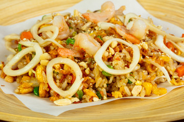 Fried rice with seafood