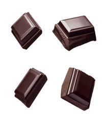 chocolate piece sweet food dessert falling