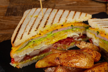 Delicious chef sandwich
