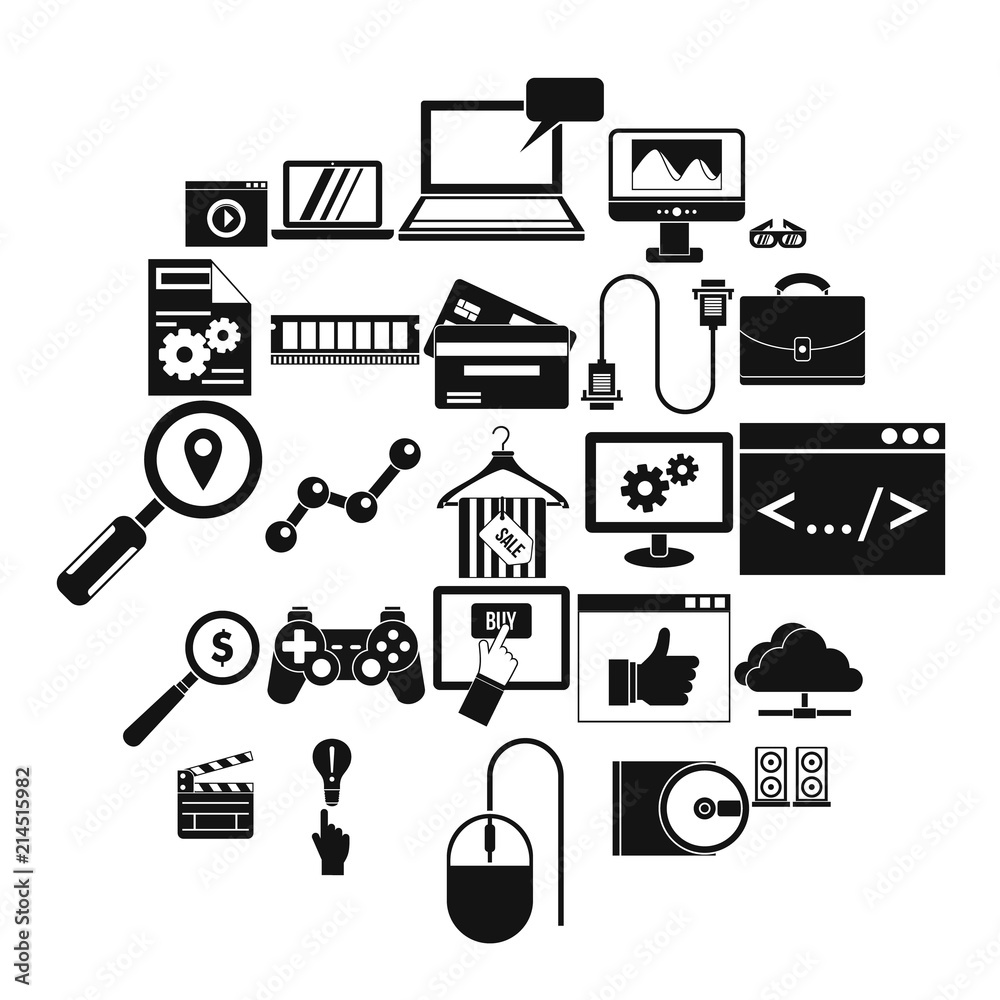 Poster mobile tech icons set. simple set of 25 mobile tech vector icons for web isolated on white backgroun