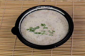 Appetizing cream soup