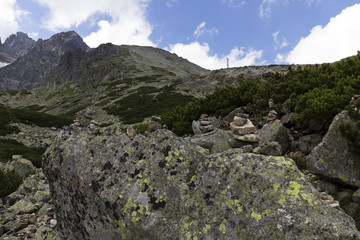 View on the mountain Peaks of the High Tatras, Slovakia