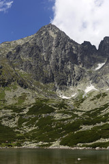 View on the mountain Peaks of the High Tatras, Slovakia