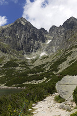 View on the mountain Peaks of the High Tatras, Slovakia
