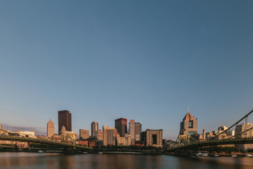 Skyline of Pittsburgh over Allegheny River