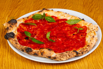 Pizza with chorizo