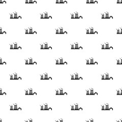 Tower of chemical factory icon in simple style isolated on white background. Chemistry symbol