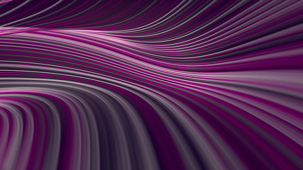 Digital violet colored lines abstract background. 3d rendering