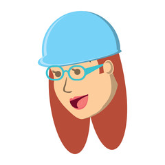 cartoon woman icon