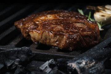 steak marble veal grilled