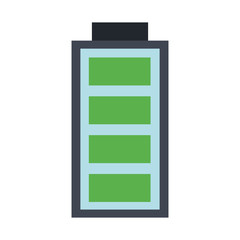 Rechargeable battery symbol vector illustration graphic design