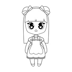 kawaii anime girl design