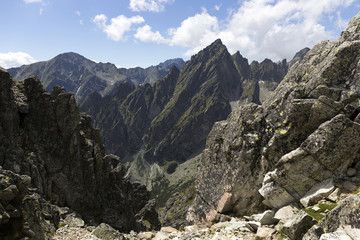 View on the mountain Peaks of the High Tatras, Slovakia
