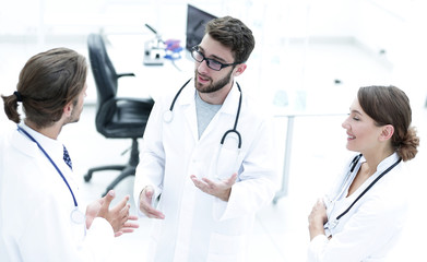 Group of doctors talking