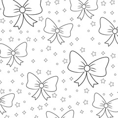 decorative bow and stars