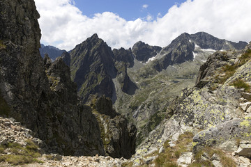 View on the mountain Peaks of the High Tatras, Slovakia