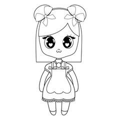kawaii anime girl design