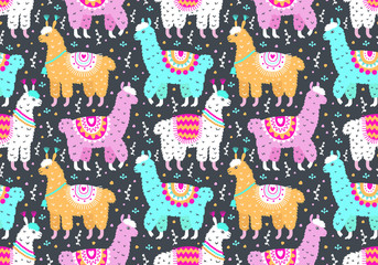Seamless vector ornamental fashion design pattern. Cute animalistic, floristic hand drawn doodle graphic trendy background for textile print, wallpaper, wrapping paper. EPS 10 colorful illustration 