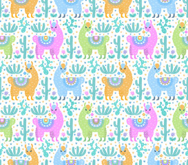 Seamless vector ornamental fashion design pattern. Cute animalistic, floristic hand drawn doodle graphic trendy background for textile print, wallpaper, wrapping paper. EPS 10 colorful illustration 