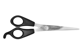 Used scissors isolated