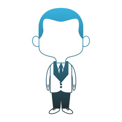 Midget businessman cartoon vector illustration graphic design