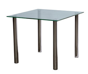 table with a glass table-top