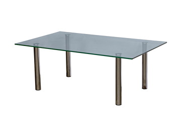 table with a glass table-top