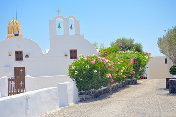 Greek church. Santorini-Greece