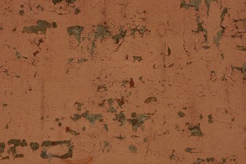 brown metal background of shabby old wall