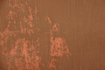 red brown metal texture from an old wall